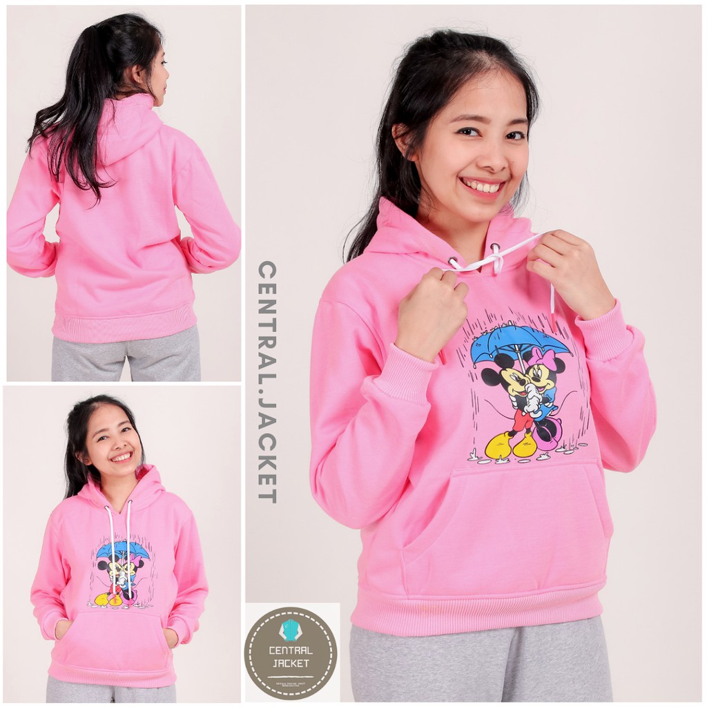 HOODIE REMAJA PEREMPUAN KARAKTER MICKEY - SWEATER PEREMPUAN DAN LAKI TEBAL PREMIUM