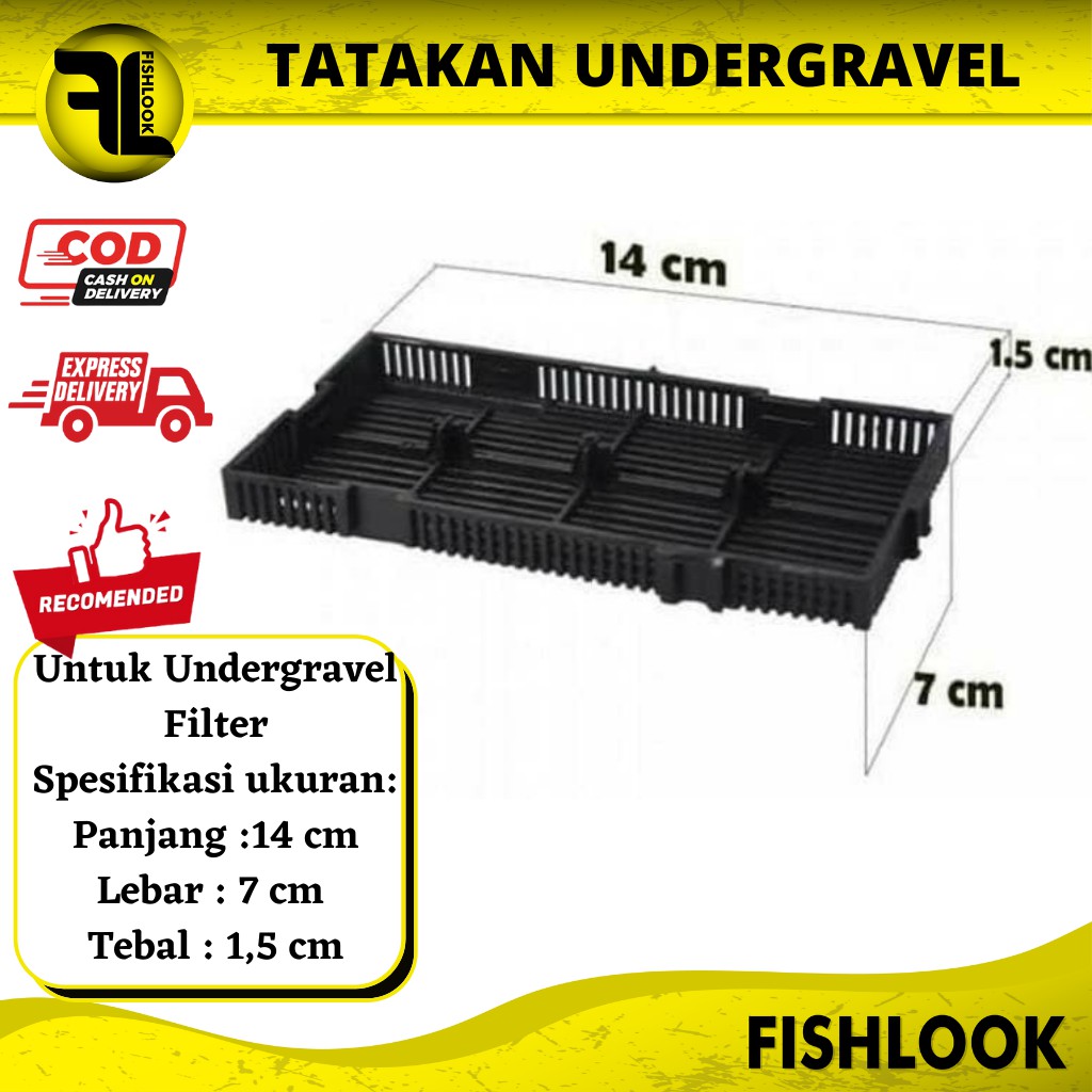 tatakan plat undergravel aquarium aquascape papan under gravel