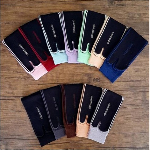 (TERMURAH) KAOS KAKI JEMPOL NILON MOTIF POLOS MUSLIMAH DEWASA TELAPAK HITAM/JEMPOL POLOS TAPAK HITAM