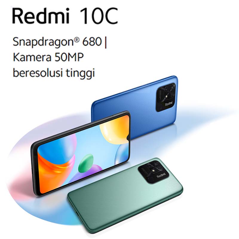 Xiaomi Redmi 10C 4/64GB Baterai 5000mAh 13MP AI Garansi Resmi redmi 9a 3/32 redmi 9a 3 32 redmi 9a 2 32 redmi 9a 4 64