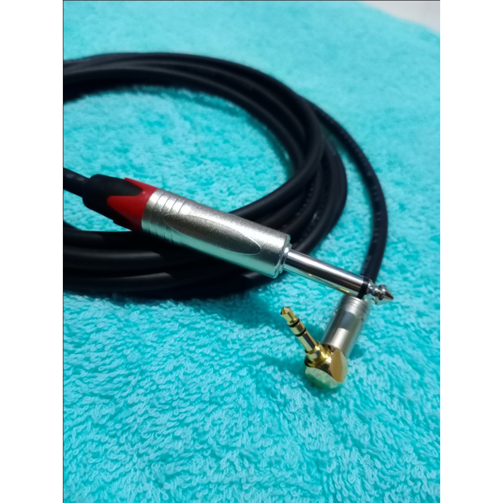 KABEL AUDIO JACK AKAI MONO 6.5MM KE MINI STEREO L 3.5MM 1-5 MTR