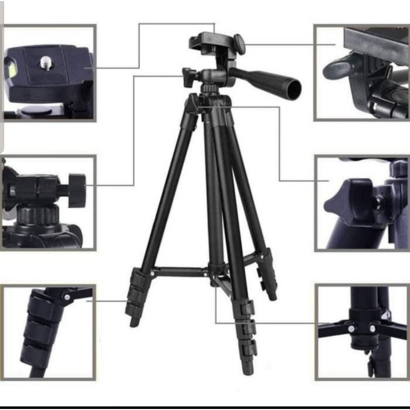 Tripod 3120 Black 1 meter plus holder U