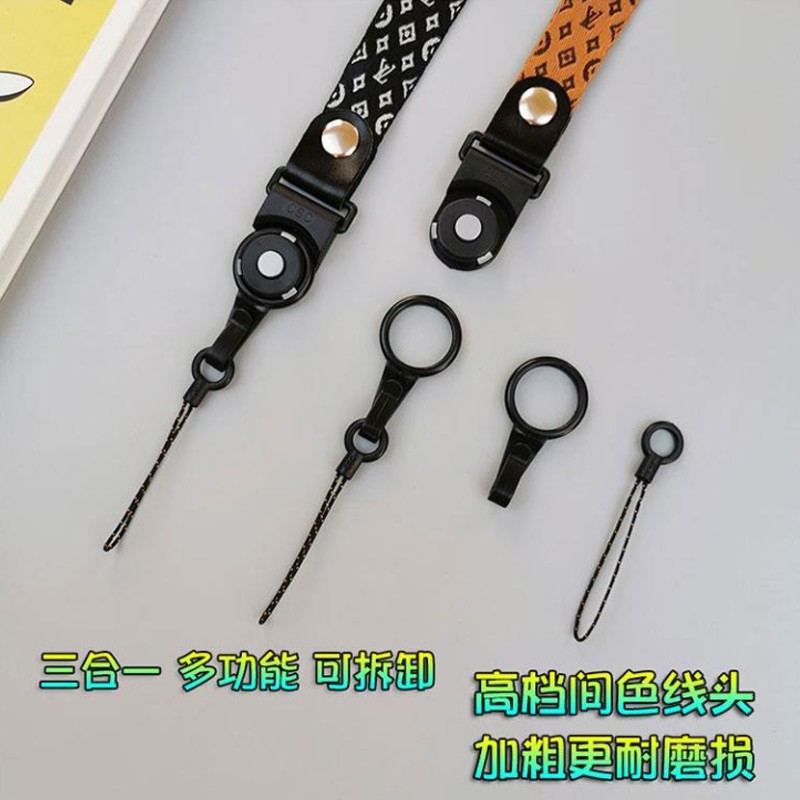 Sturdy &amp; Tali Lanyard 8 Warna Dengan Gantungan Kunci Dapat Dilepas Untuk Case Handphone