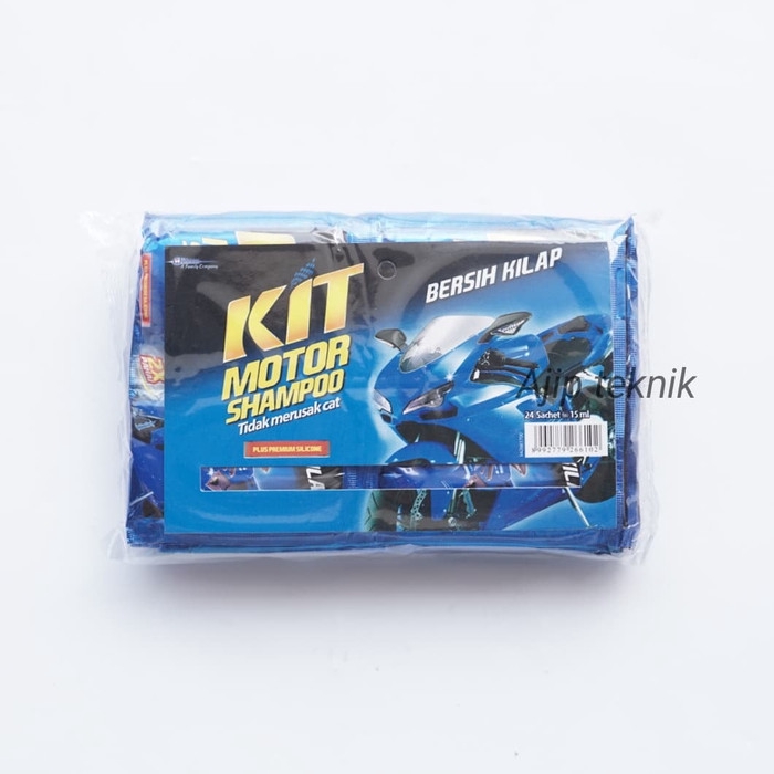 Kit Shampoo Motor 15ML untuk Cuci Motor (isi 24 Sachet)