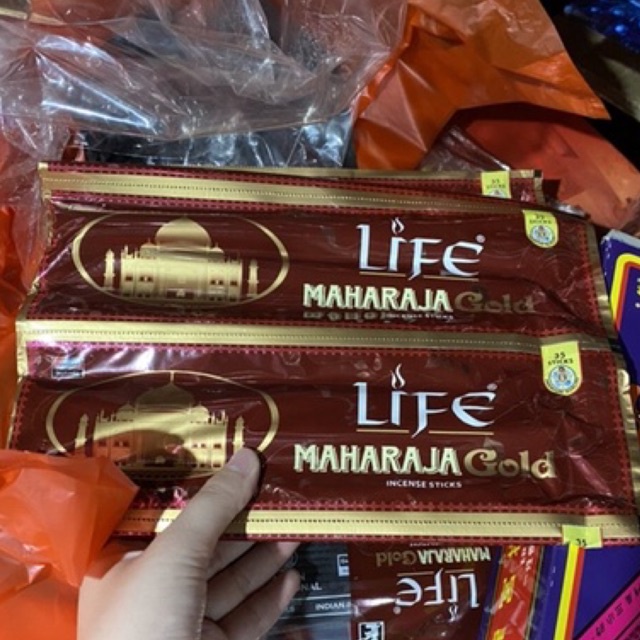 Hio Dupa Life Maharaja Gold isi 35 Batang / Hio Dupa Wangi Harum India Maharaja Renteng Life Darshan