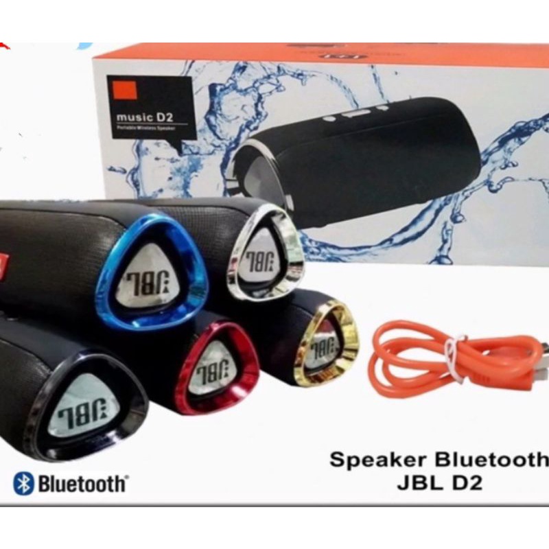 PS - Speaker Bluetooth J D2 Extra Bass/ Wireless Bluetooth Portable Speaker Bluetooth Aktif J D2 Hig