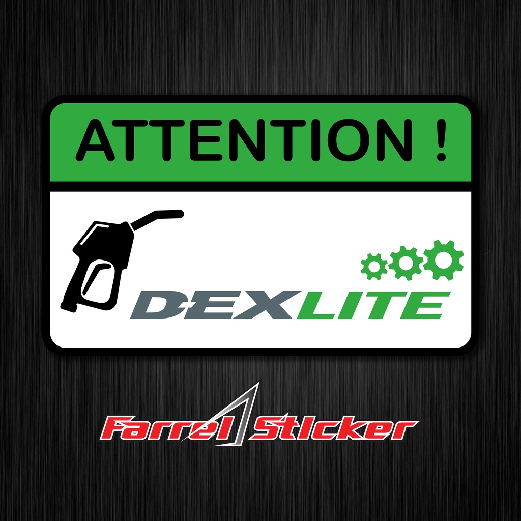 Sticker Attention Stiker peringatan PERTAMAX PERTLITE PERTAMINA DEX