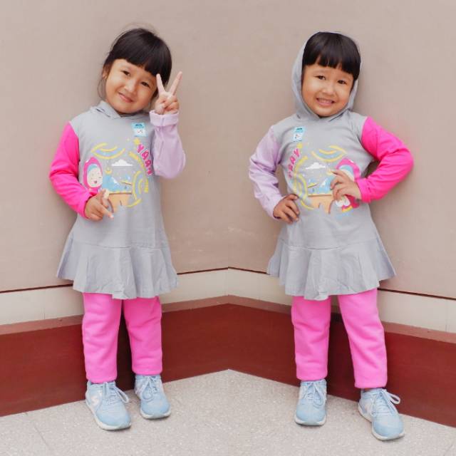 Tunik Hoodie boogiea / tunik anak 2-10 tahun / tunik kaos anak