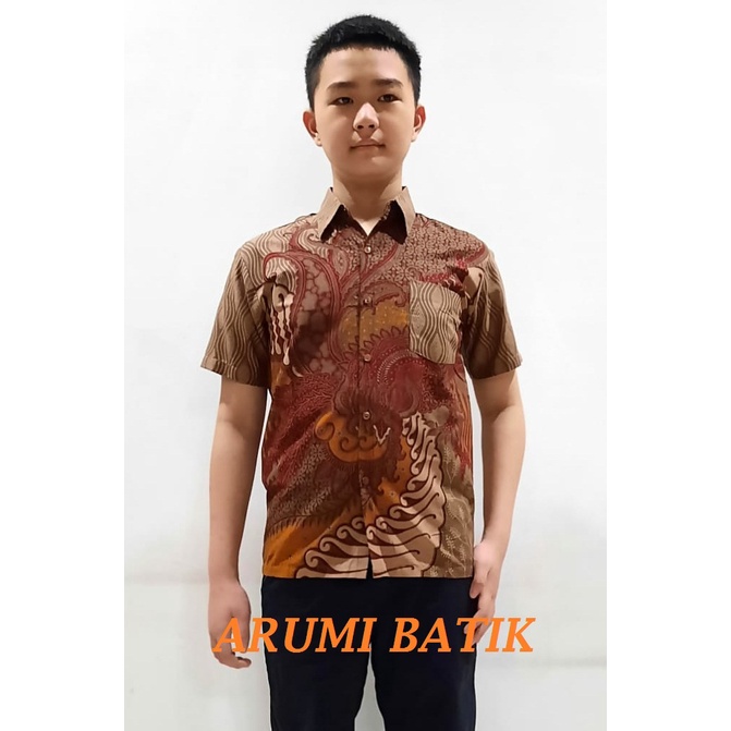 Kemeja Anak Laki Laki Seragam Sekolah Batik 2962 KB PAUD TK SD