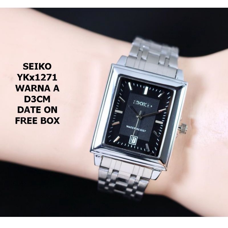 BISA COD!!! Jam Tangan Wanita Tahan Air /Jam Tangan Stainless Model Segi Terlaris