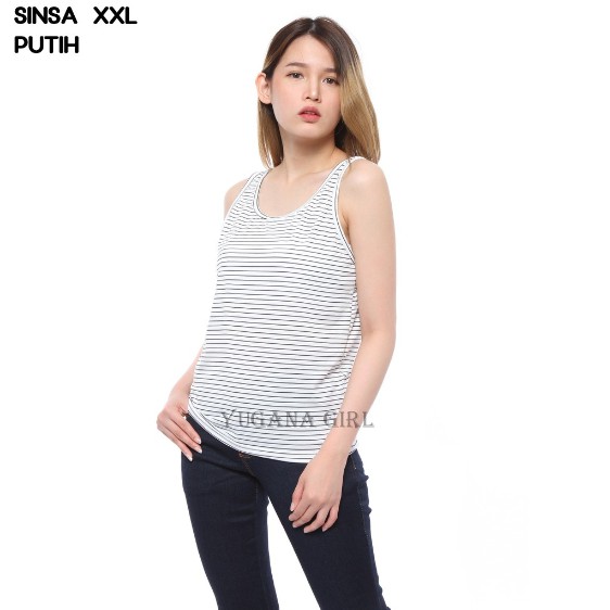 SINSA Baju Atasan Tanktop Singlet XXL Jumbo Murah Wanita Kekinian