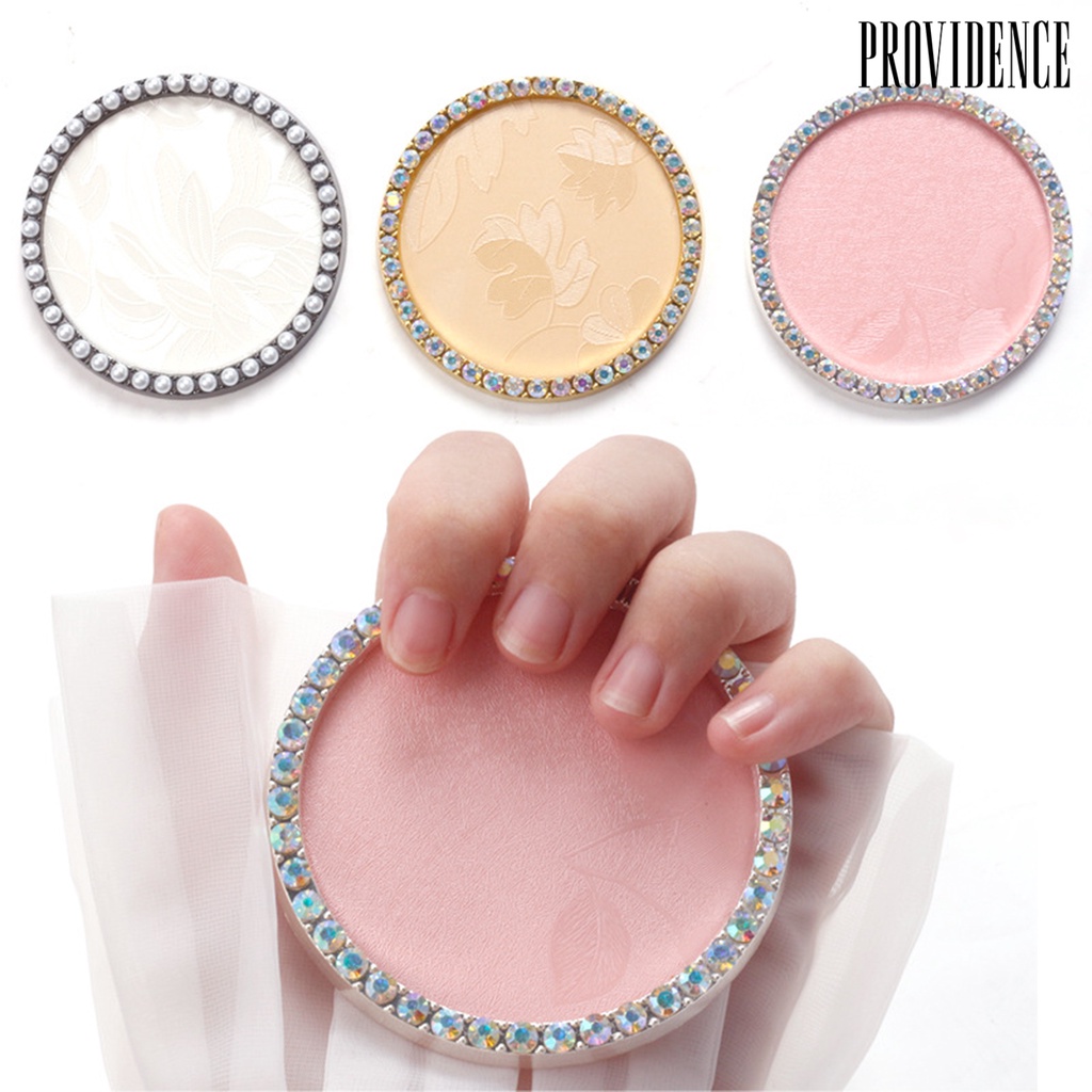 Providence Nail Art Plate Round Shape Rhinestones Pearl Decor Nail Tools Nail Display Showing Tray for Nail Salon