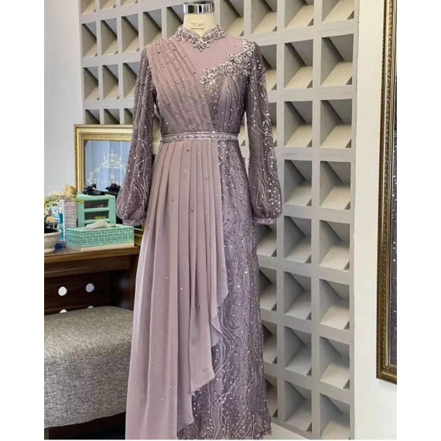 gaun, gaun brokat, gamis brokat, gaun Payet, gaun kondangan, gaun premium, dress, dress lamaran