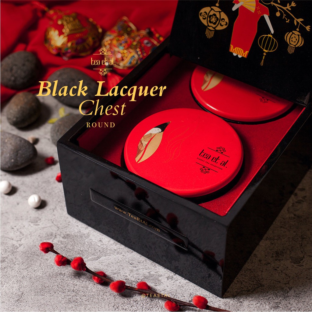 

Black Lacquer Chest - Round