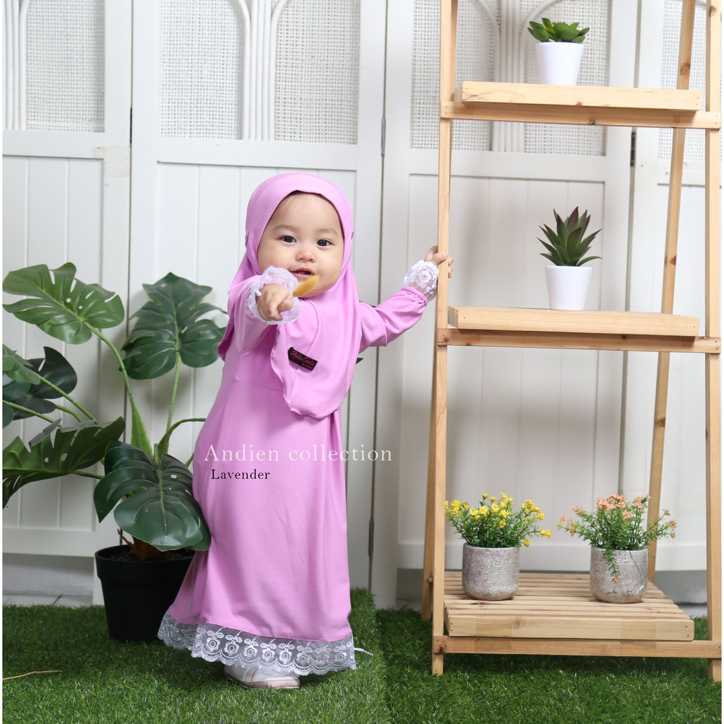 Dress  Khalisya/ GAMIS SET JILBAB  ANAK PEREMPUAN ( SIZE XS- S- M- L )