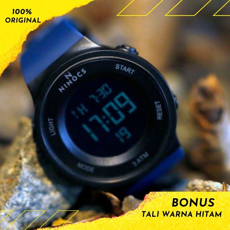 jam tangan ninocs sporty original bergaransi resmi pria wanita anti air