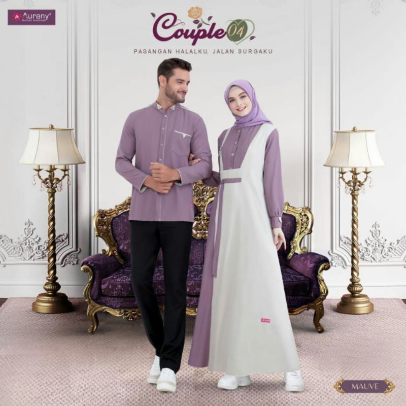 Couple 04 Aurany, Baju Couple Dewasa, Baju Couple Remaja Muslim, Baju Kembaran