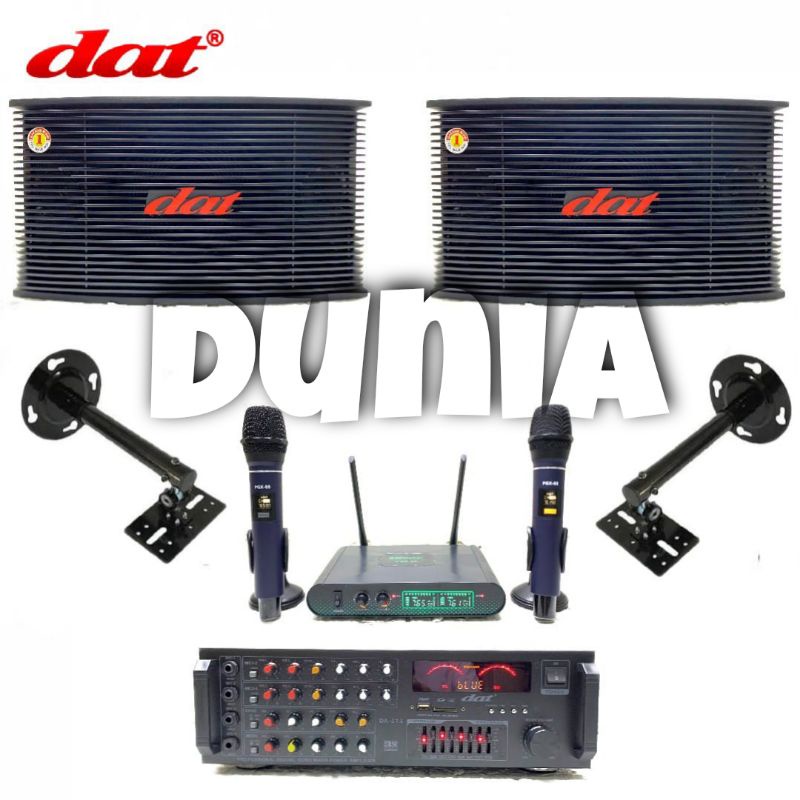 Paket Soundsystem Karaoke Dat AK 100 - DA 313 Original 10 inch Bluetooth