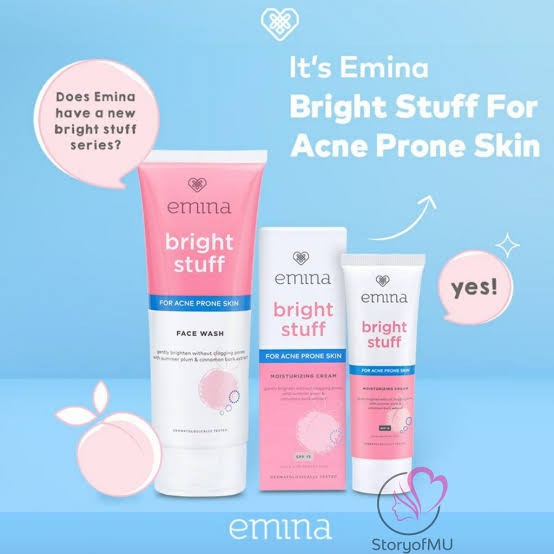 Emina Bright Stuff Acne Face Wash 50ml