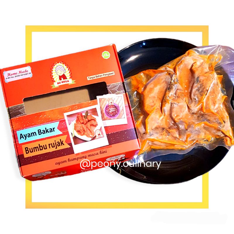 

FROZEN FOOD AYAM KAMPUNG BU MEGA VARIAN AYAM BAKAR BUMBU RUJAK.