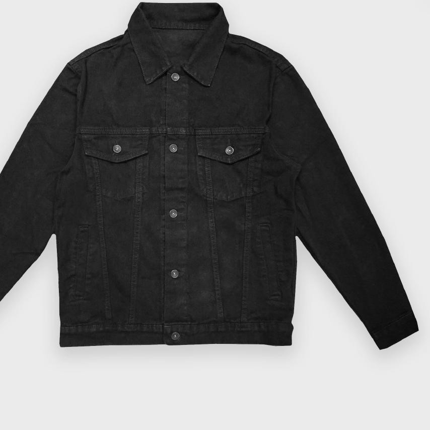 xvf-975 Guteninc - Oliver Denim Jacket Black / Jaket jeans pria 