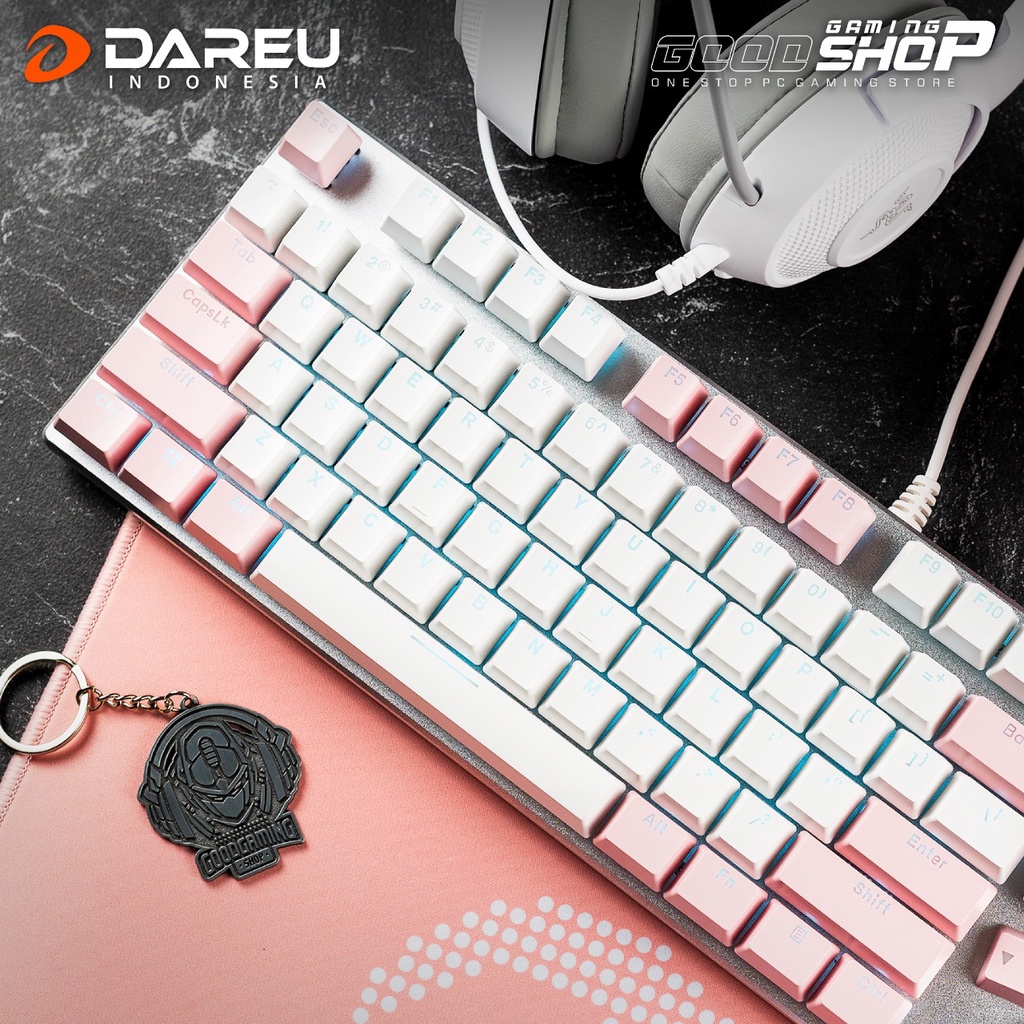 Dareu EK810 White Pink - Gaming Keyboard