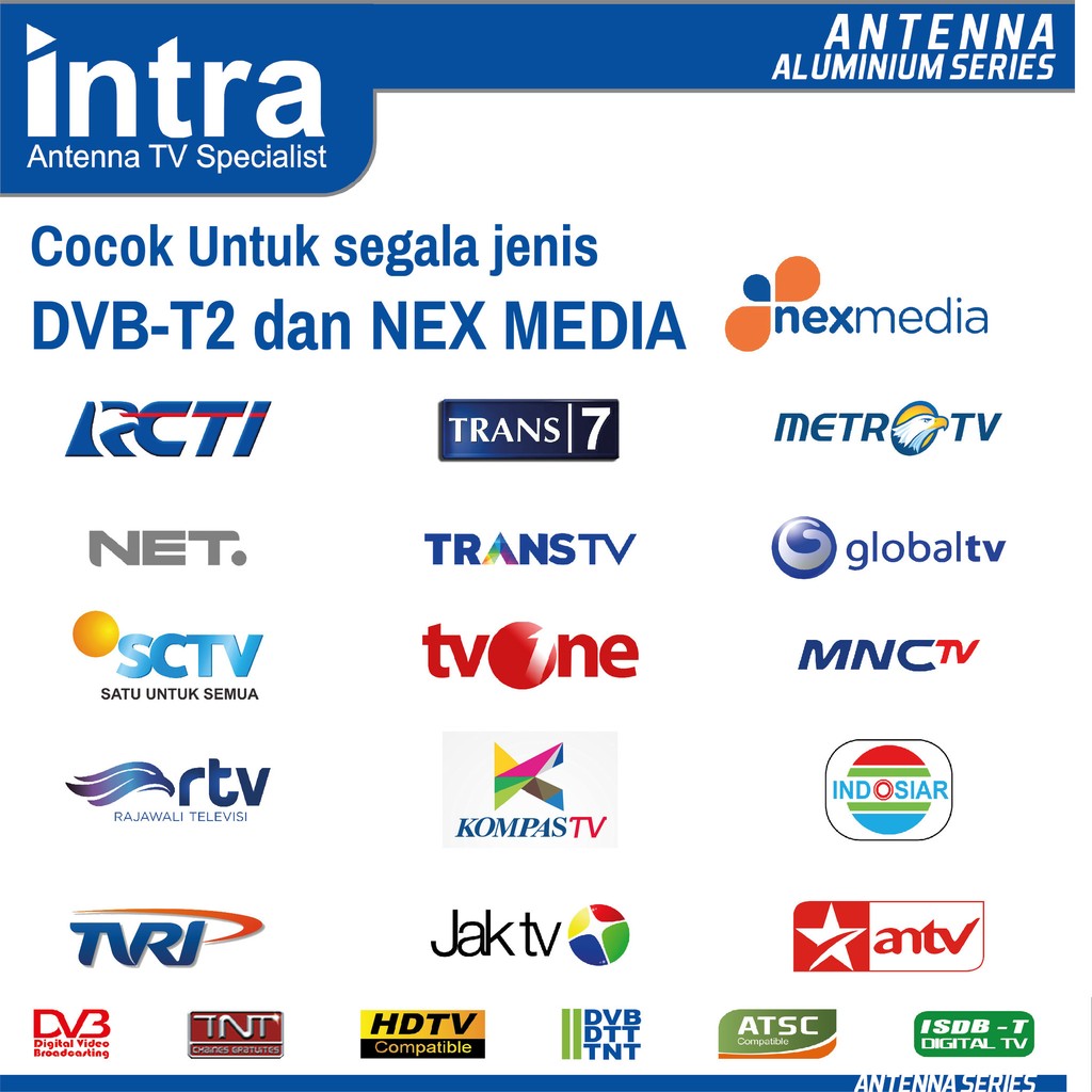 Antena TV Dalam Digital INTRA INT-HD14 Best FOR LCD &amp; LED TV