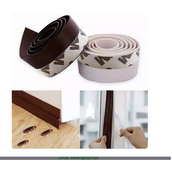 Door Seal Karet 25mm Penutup Celah Pintu Karet Double Tape 3M