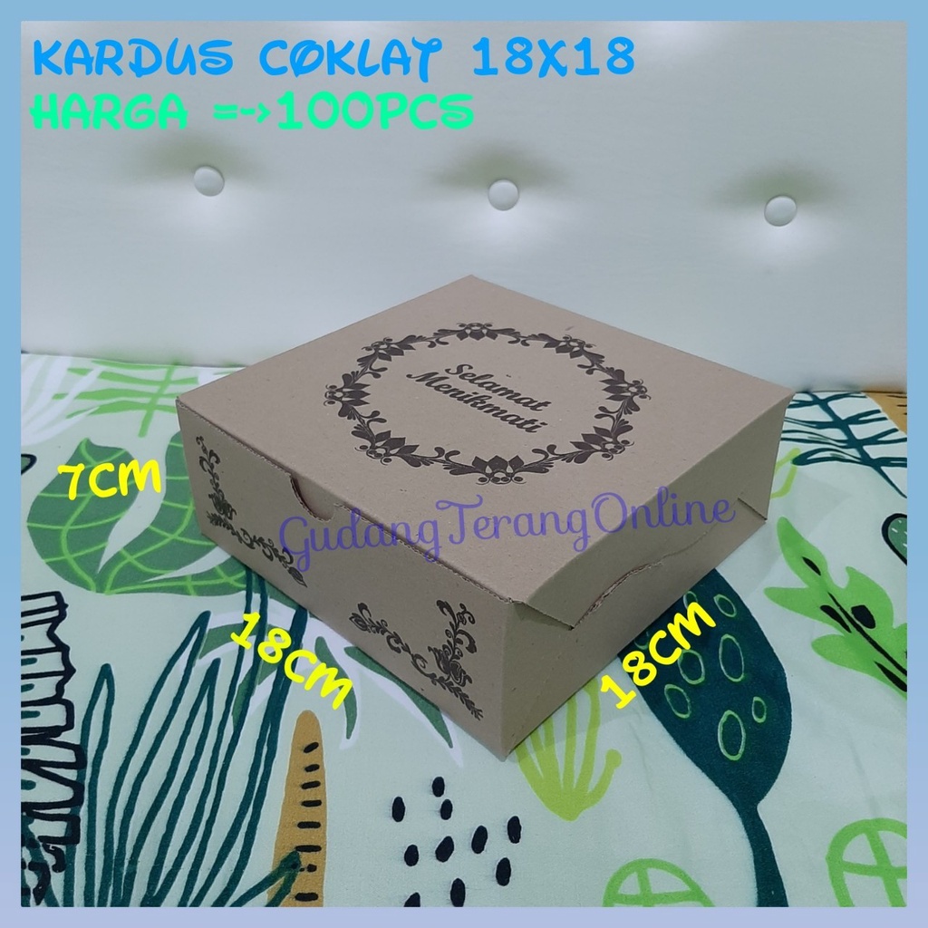 

Kardus coklat 18x18 kardus nasi coklat motif