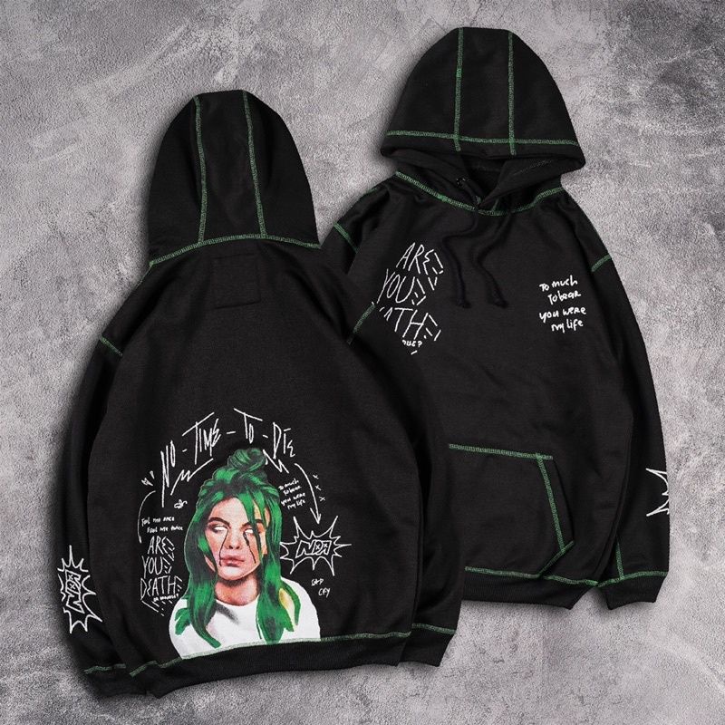 JAKET HOODIE FLEECE TERRY DISTRO MOTIF JAHITAN RANTAI ARE U DEATH