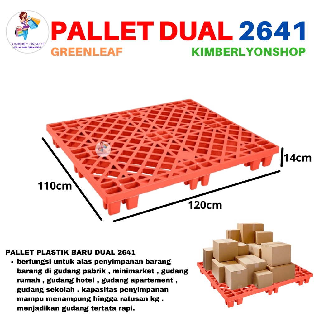 Pallet Dual Industri 2641 Green Leaf