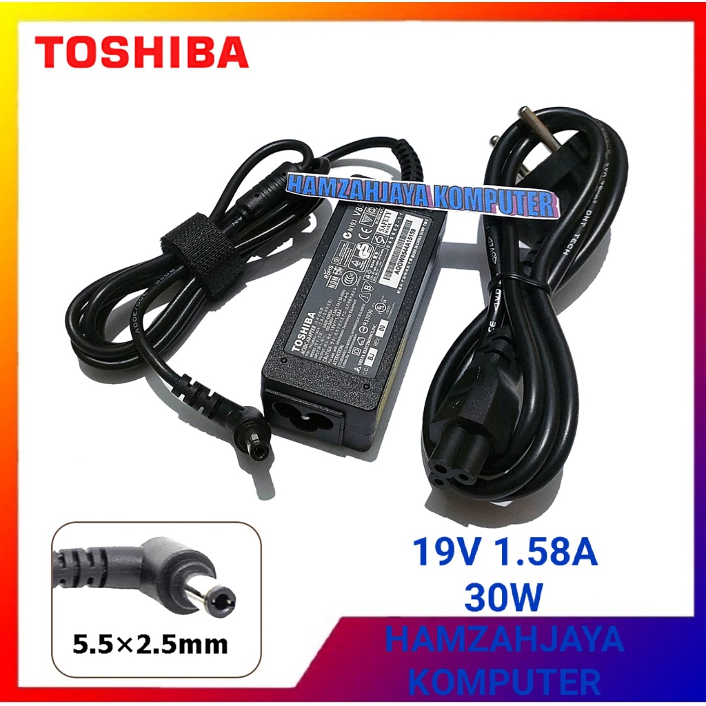 Adaptor Charger Toshiba Mini NB205-N311/W NB205-N312/BL NB205-N313/P NB205-N310/BN