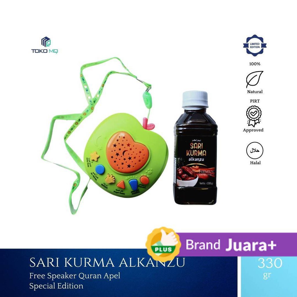 

sari kurma Alkanzu free speaker Qur'an 330gr