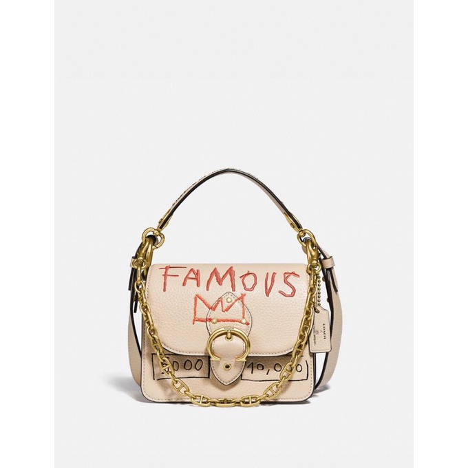 Coach X Jean-Michel Basquiat Beat Shoulder Bag 18 Ivory