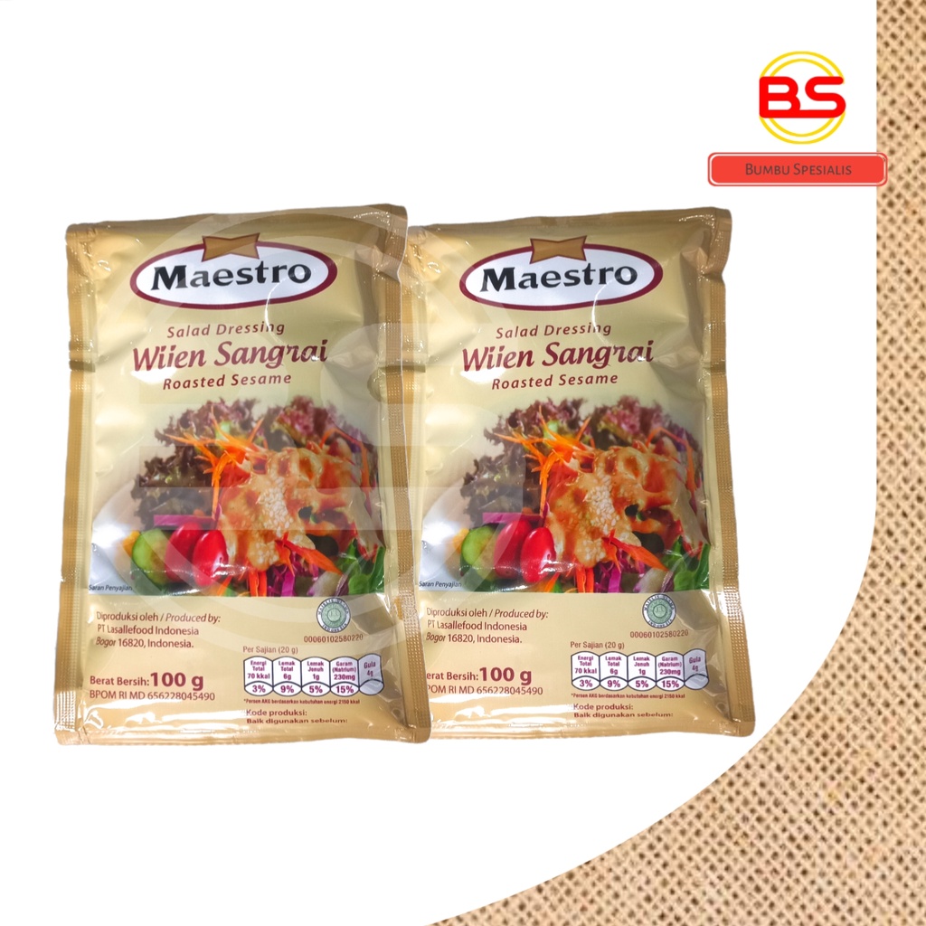 Maestro Roasted Sesame Dressing /  Dressing salad Wijen Sangrai 100ml &amp; 237ml