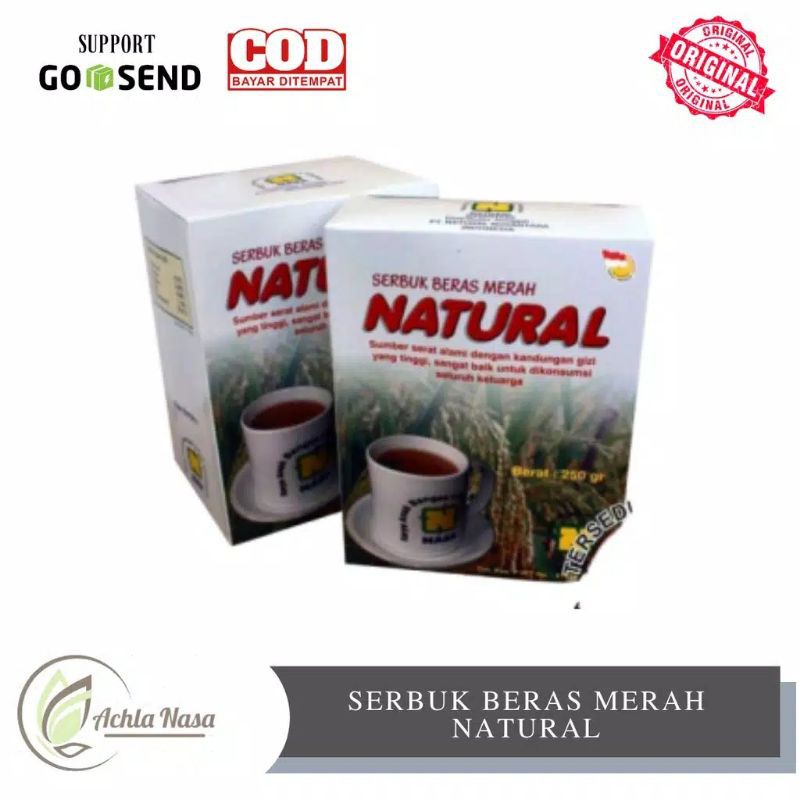 

Serbuk beras merah organik 500gr X Beras merah Natural