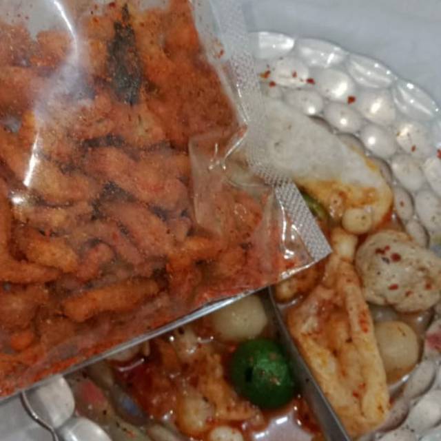 

Kripik usus ayam Balado 5 pak ( Bisa COD )