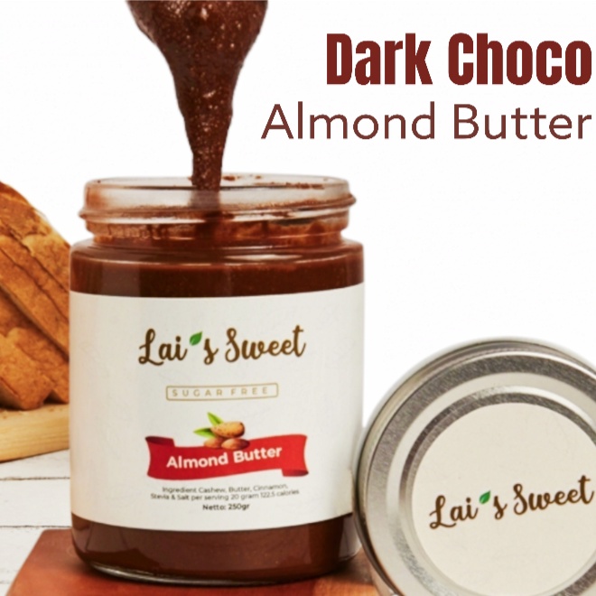 

Dark Choco Almond Butter (250gr) Vegan, Zero Sugar