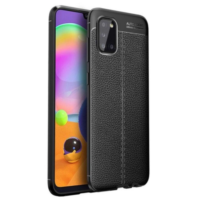 AUTOFOKUS Samsung A12 Leather Case Kulit Jeruk