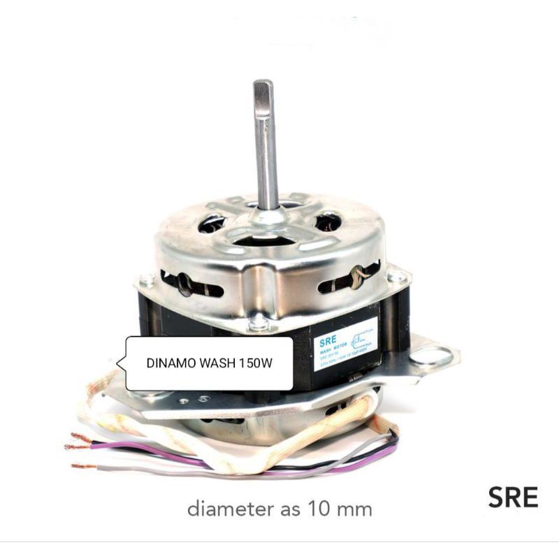 Dinamo , Wash  , Pencuci Mesin Cuci Sharp Alumunium / Motor Polytron / Sanken 150 watt diameter as 10 mm