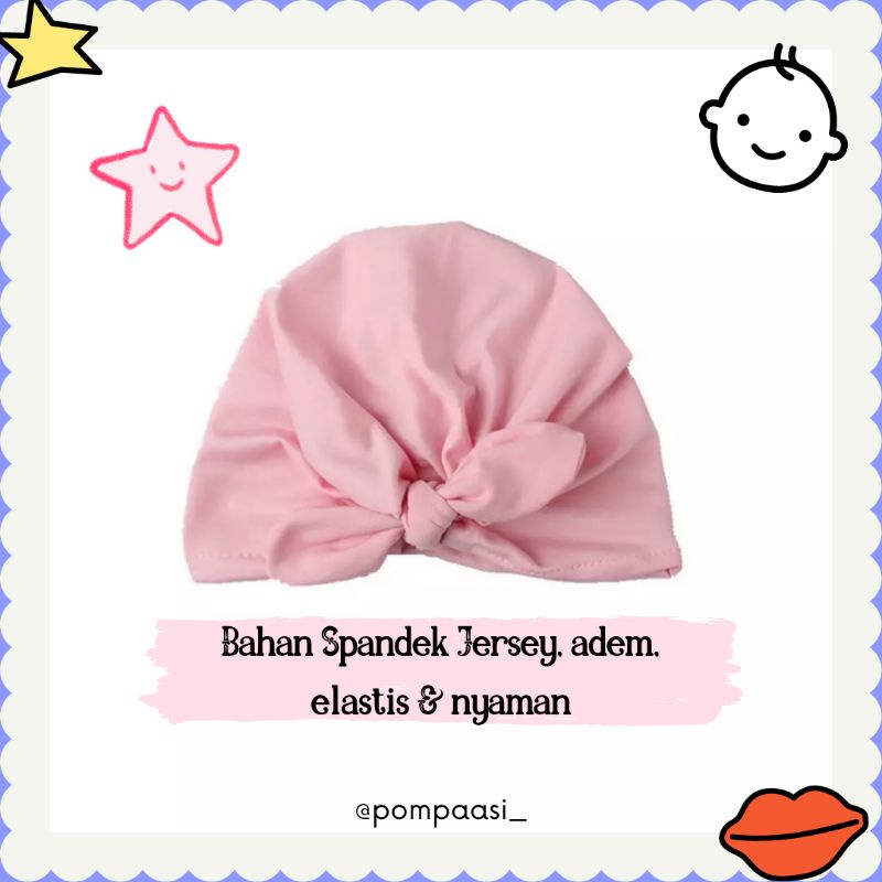 Turban Bayi Pita Jasmine / Turban Baby / Turban Anak lucu / Aksesoris anak / Perlengkapan bayi turban