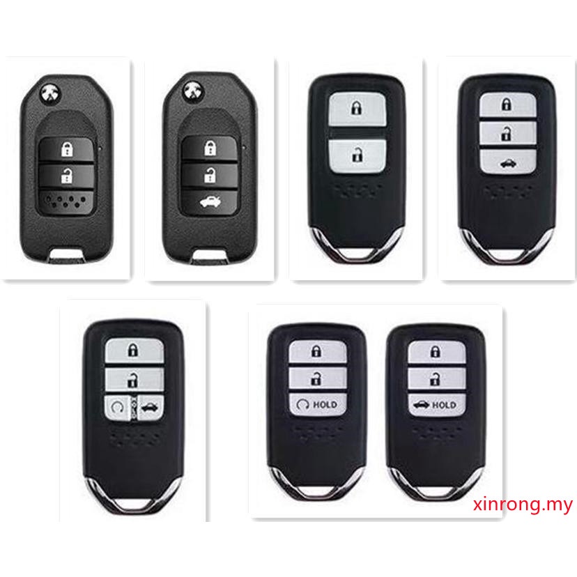 Casing Kunci Mobil Keyless Bahan Silikon Untuk Honda HRV / BRV / Jazz / CRV 2014-2021