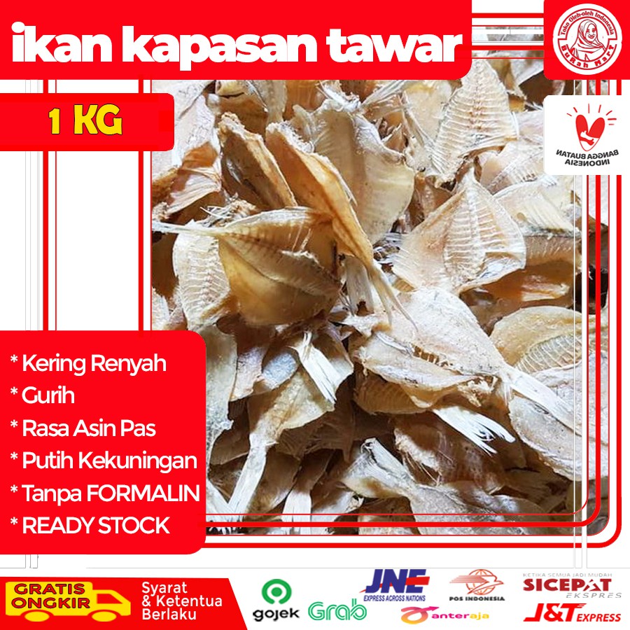 

IKAN KAPAS-KAPAS KAPASAN TAWAR KRIUK GARING RENYAH SUPER 1 KG