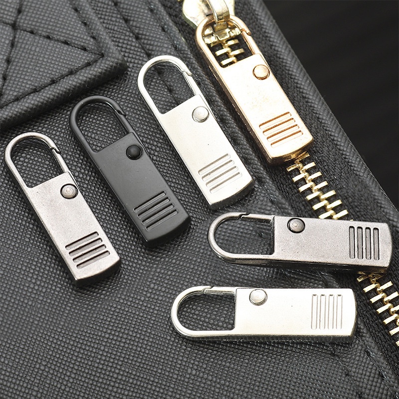 2pcs Alat Penarik Resleting Universal Bahan Metal Dapat Dilepas Untuk Tas Koper Pakaian