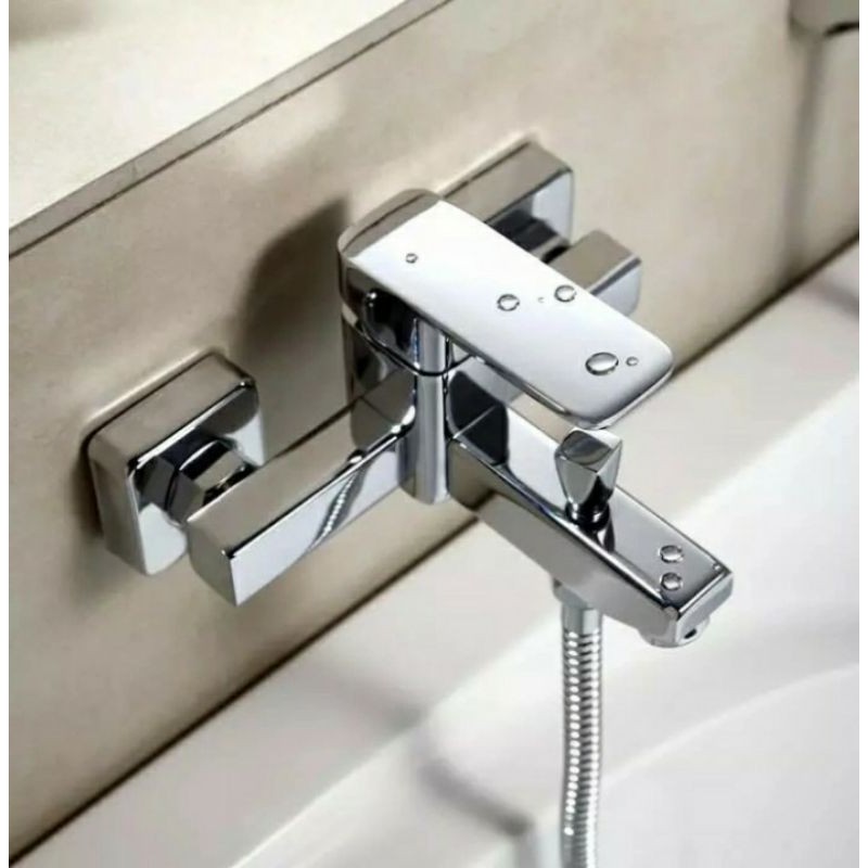 KRAN BATHUP KUNINGAN PANAS DINGIN / KRAN BATHUP MIXER CHROME