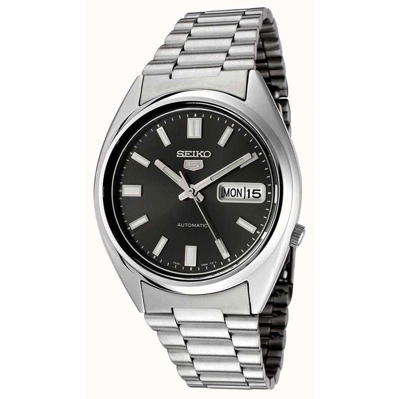 Seiko 5 SNXS79K1 Automatic Black Dial Stainless Steel - Jam Tangan Pria