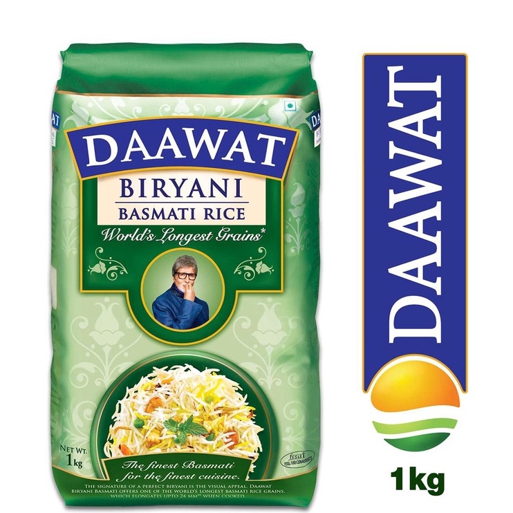 

Beras Basmati Daawat Biryani 1 KG | Daawat Biryani Basmati Rice 1KG