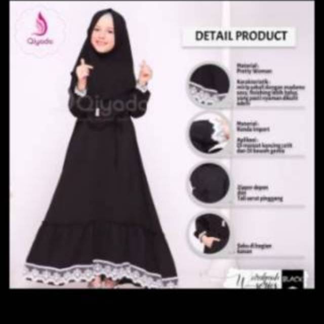 Gamis ibu dan anak.Warrohmah by Qiyada best seller
