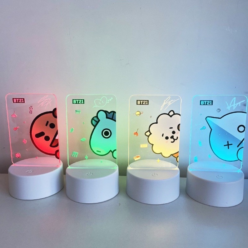 lampu akrilik bt 21 / lampu acrylic bts / lamp acrylic 3D