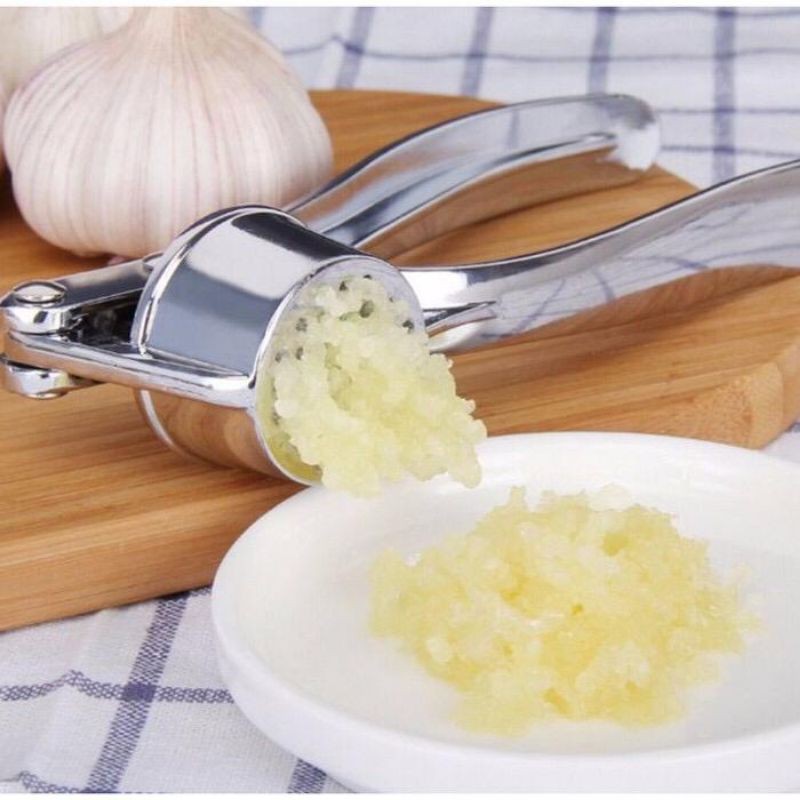 Alat Pencacah Penghancur Bawang Garlic Press Stainless Steel